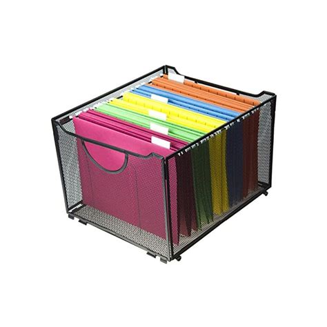 modern black metal mesh file box|Staples Metal Mesh 3.